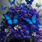 Blue and Purple Butterflies Tumbler