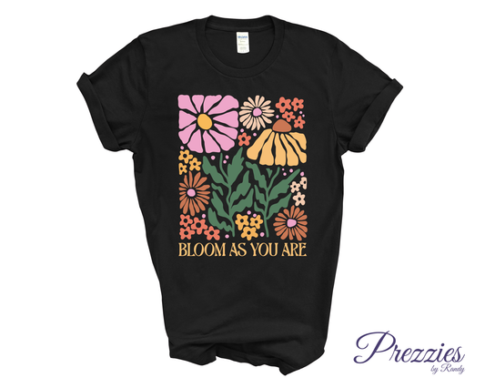 Bloom As You Are Boho Floral Tee