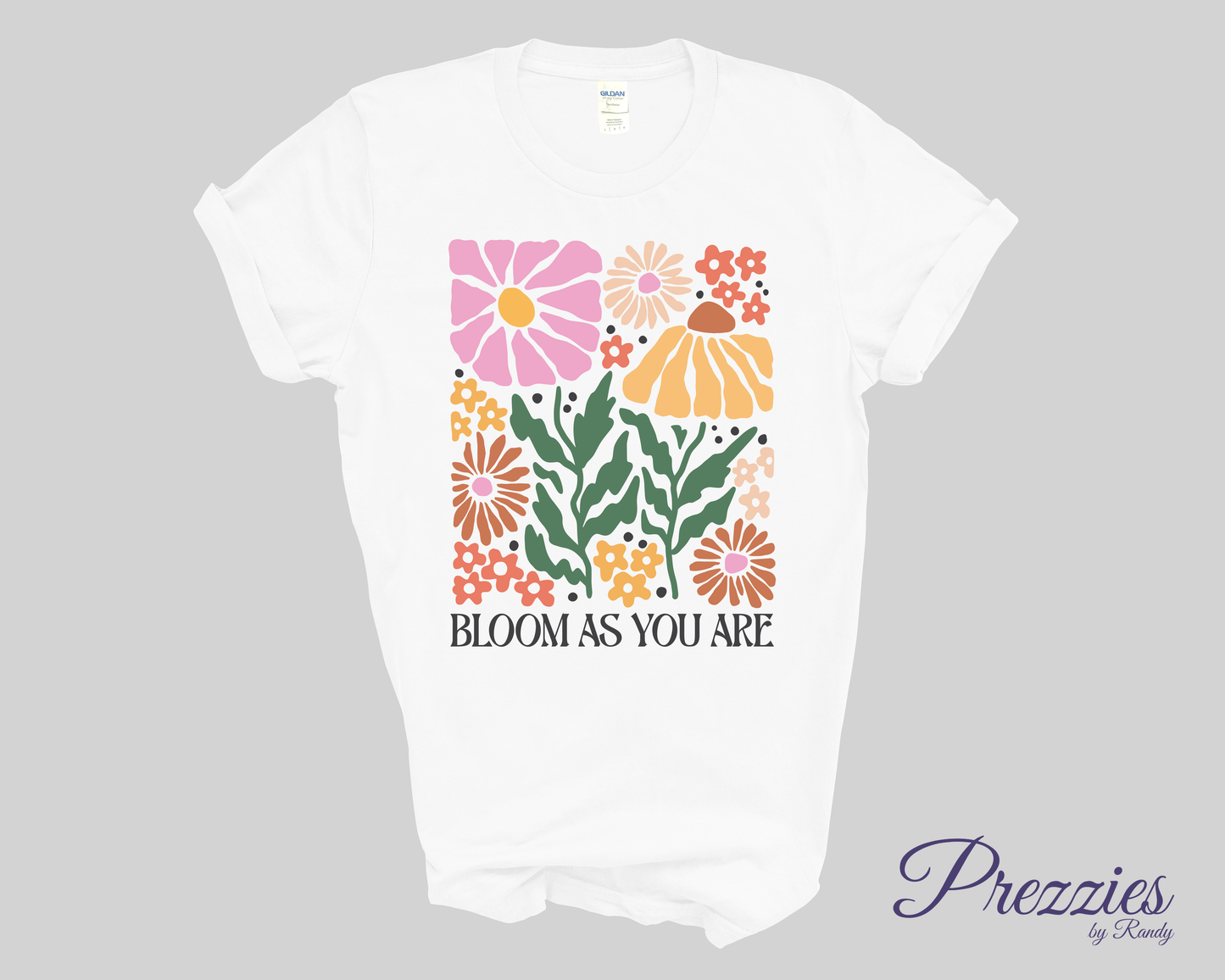 Bloom As You Are Boho Floral Tee