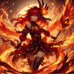 Fire Anime Girl Tumbler