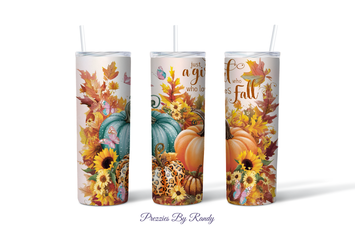 Just A Girl Who Loves Fall Pumpkins Tumbler