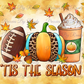 Tis The Season Football Pumpkin Coffee Tumbler