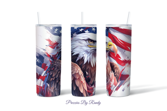 All American Bald Eagle Tumbler