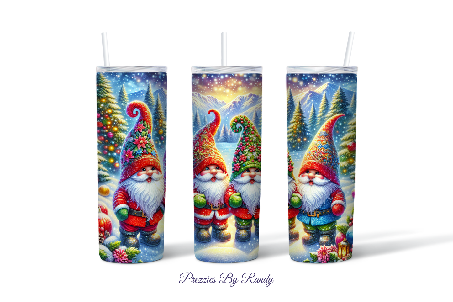 Christmas Gnome Quartet Tumbler