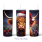 Christmas Highland Cow Tumbler