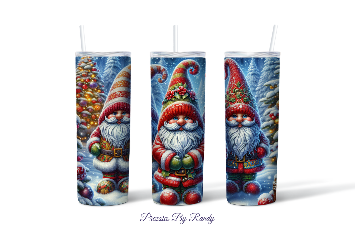 Christmas Tree Gnomes Tumbler