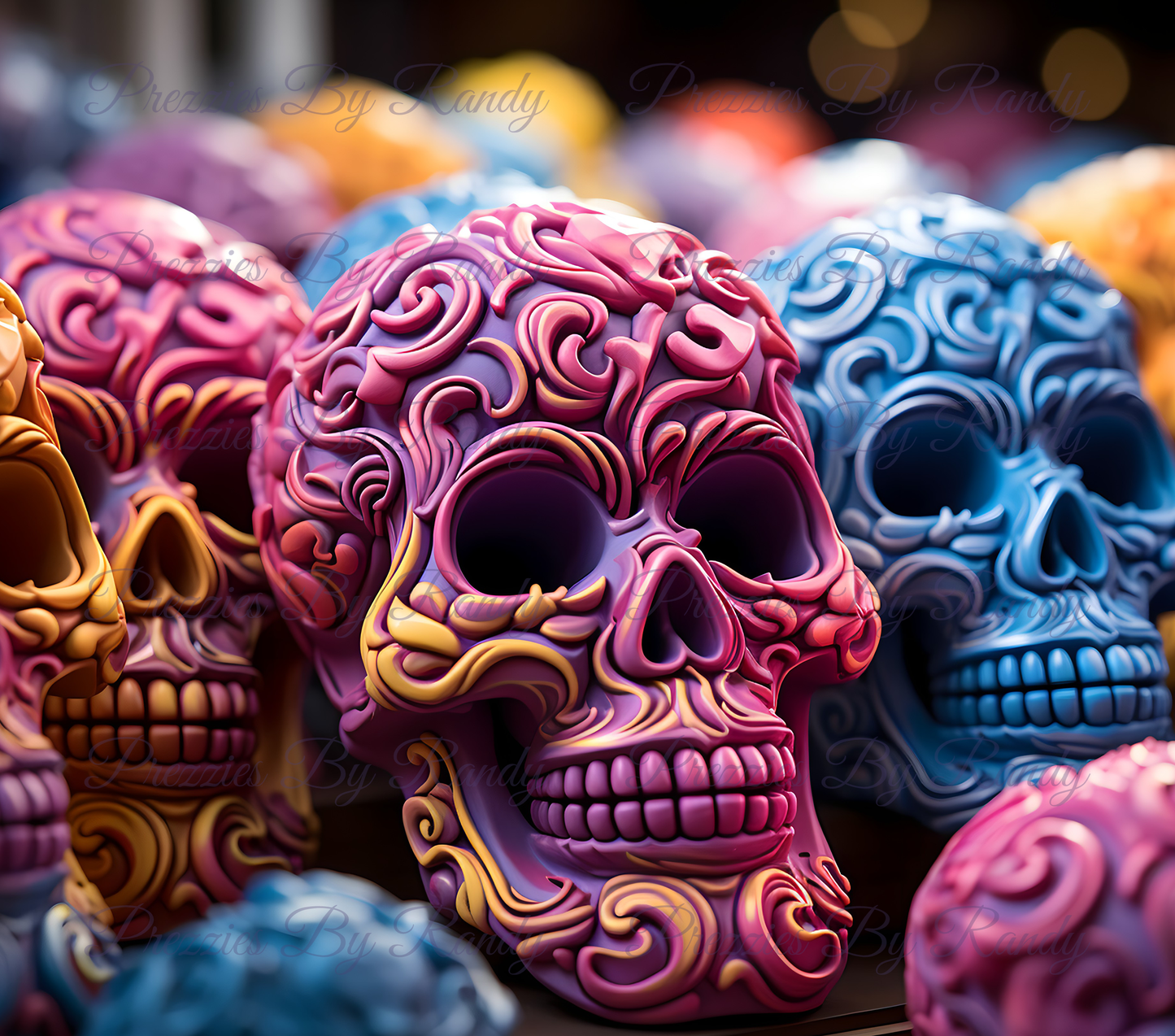 Colorful Skulls