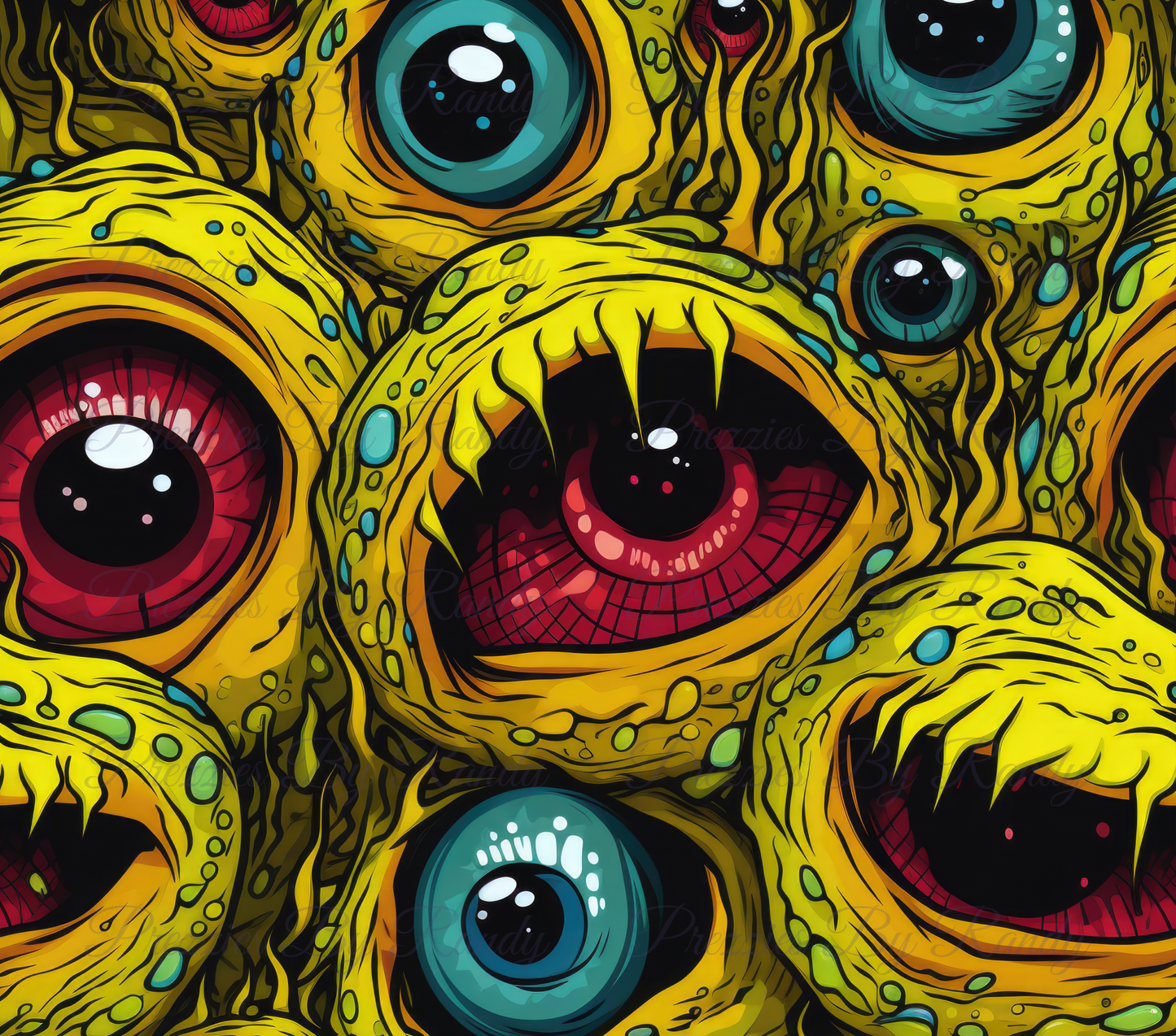 Crazy Monster Eyes Tumbler