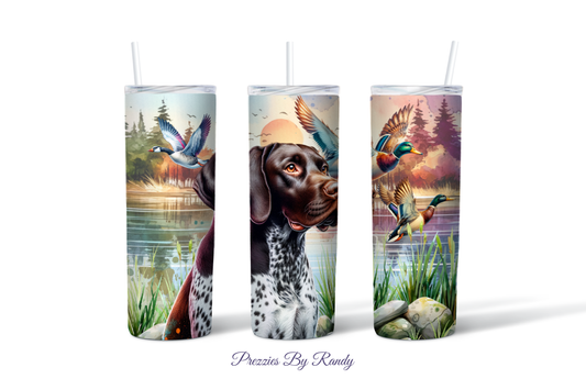 Duck Hunting Watercolor Tumbler