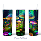 Groovy Glowing Mushrooms Tumbler