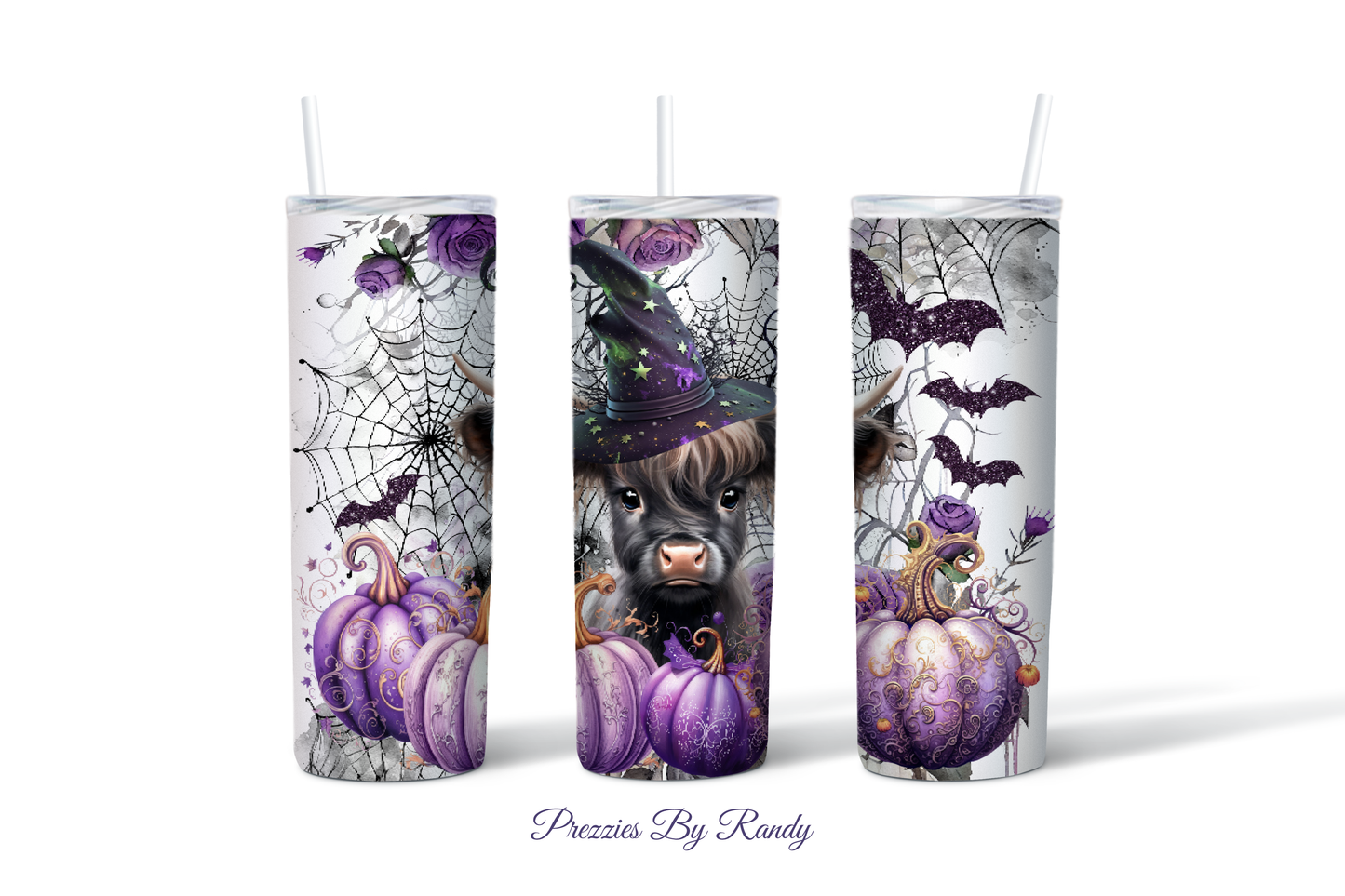 Halloween Baby Highland Cow Tumbler