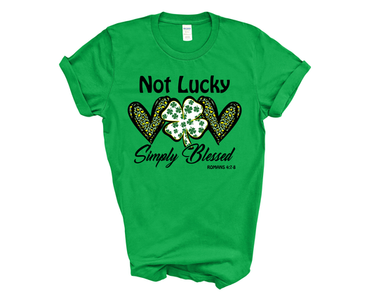 Not Lucky Simply Blessed Tee