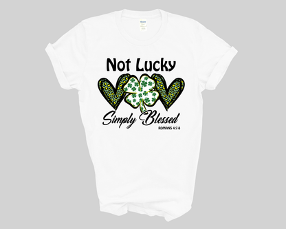 Not Lucky Simply Blessed Tee