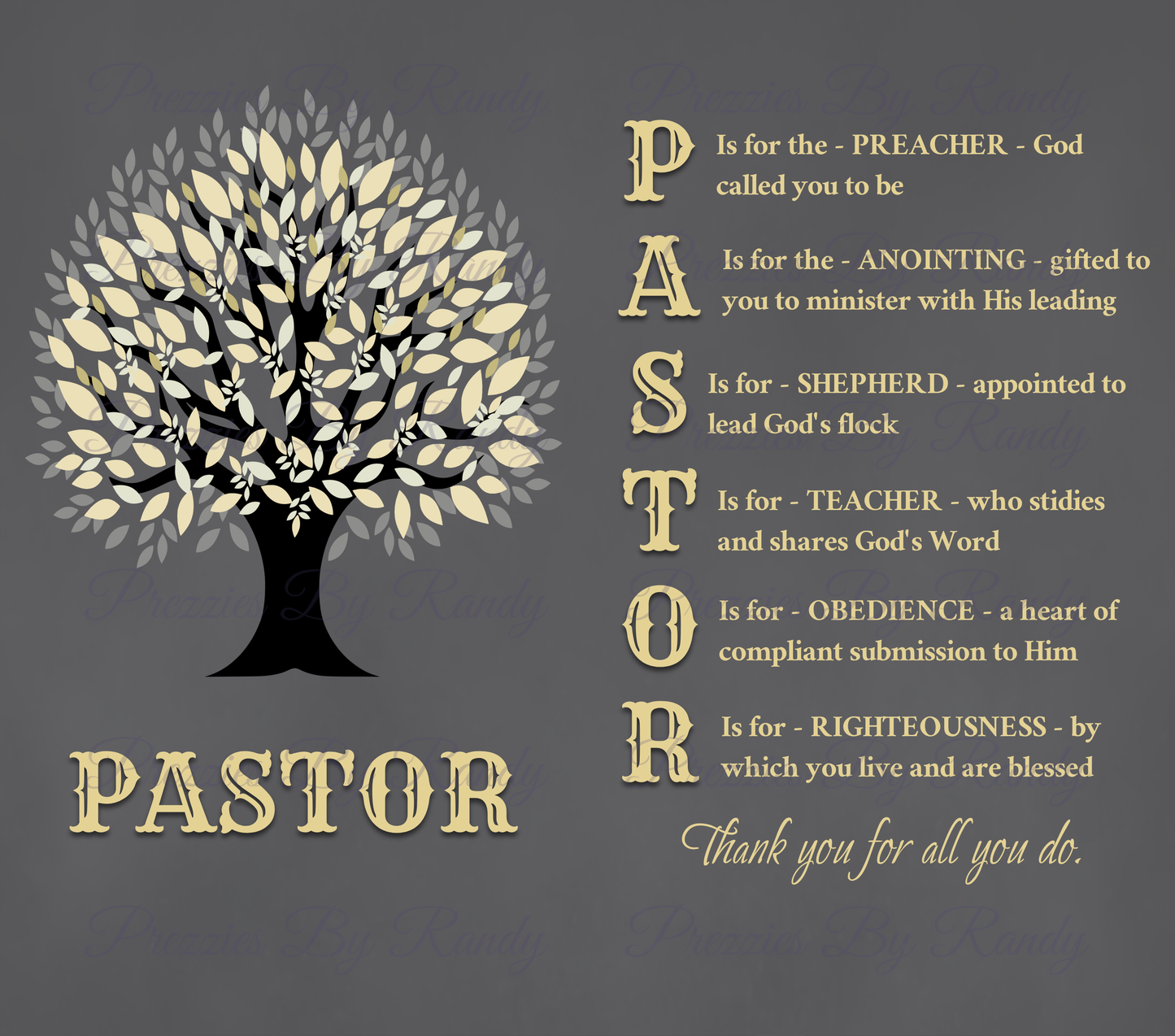 Pastor Tumbler