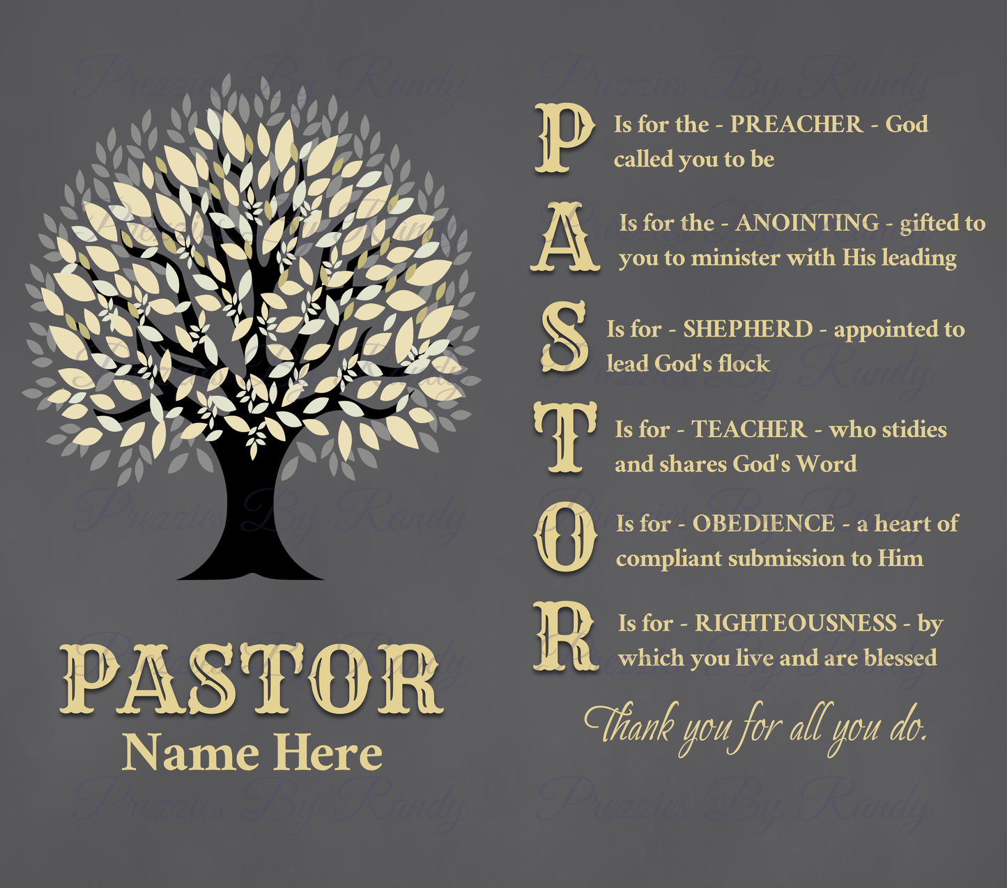 Pastor Tumbler