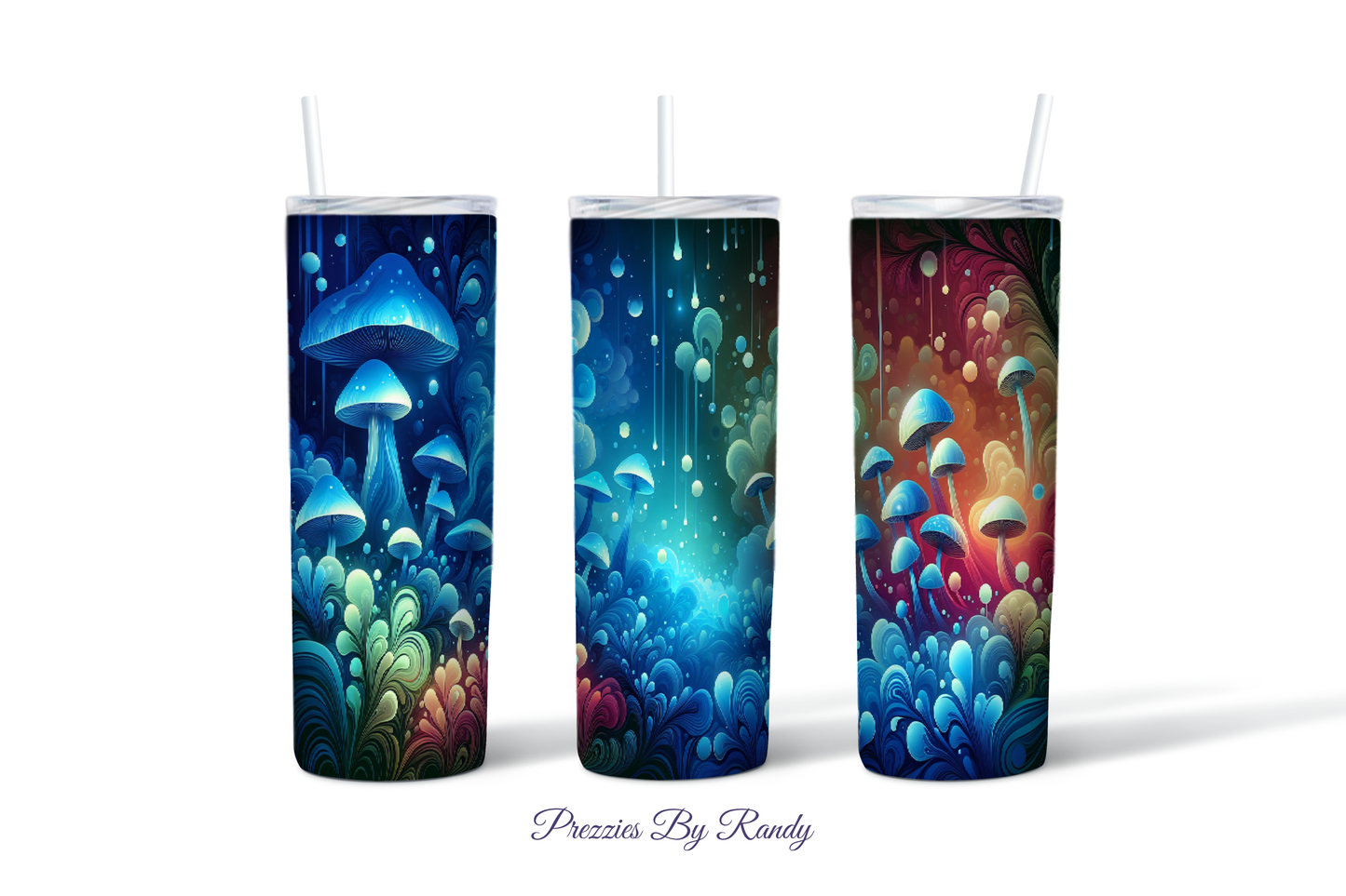 Psychedelic Mushroom Forest Tumbler