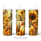 Pumpkins And Sunflowers Fall Tumbler