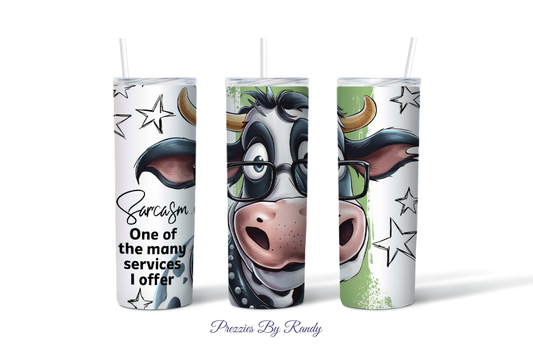 Sarcasm Cow Tumbler