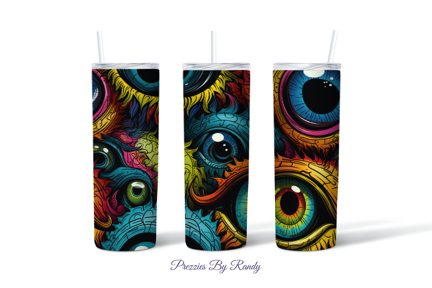 Scary Monster Eyes Tumbler