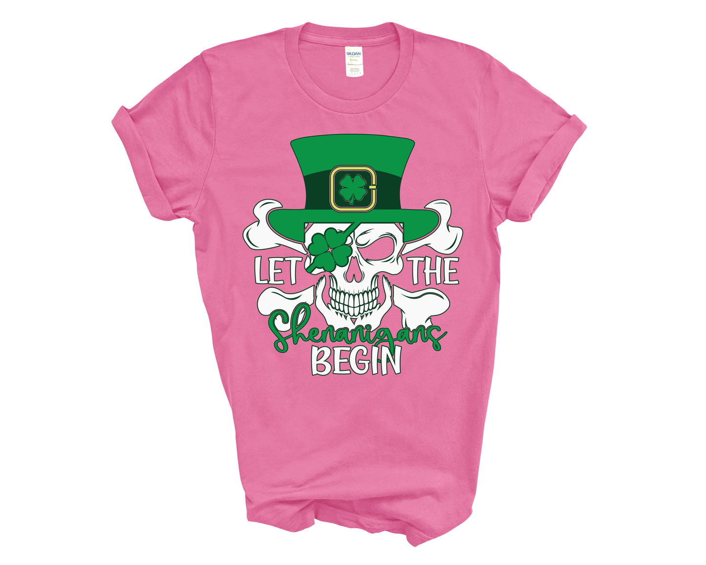 Let The Shenanigans Begin Irish Skull Tee