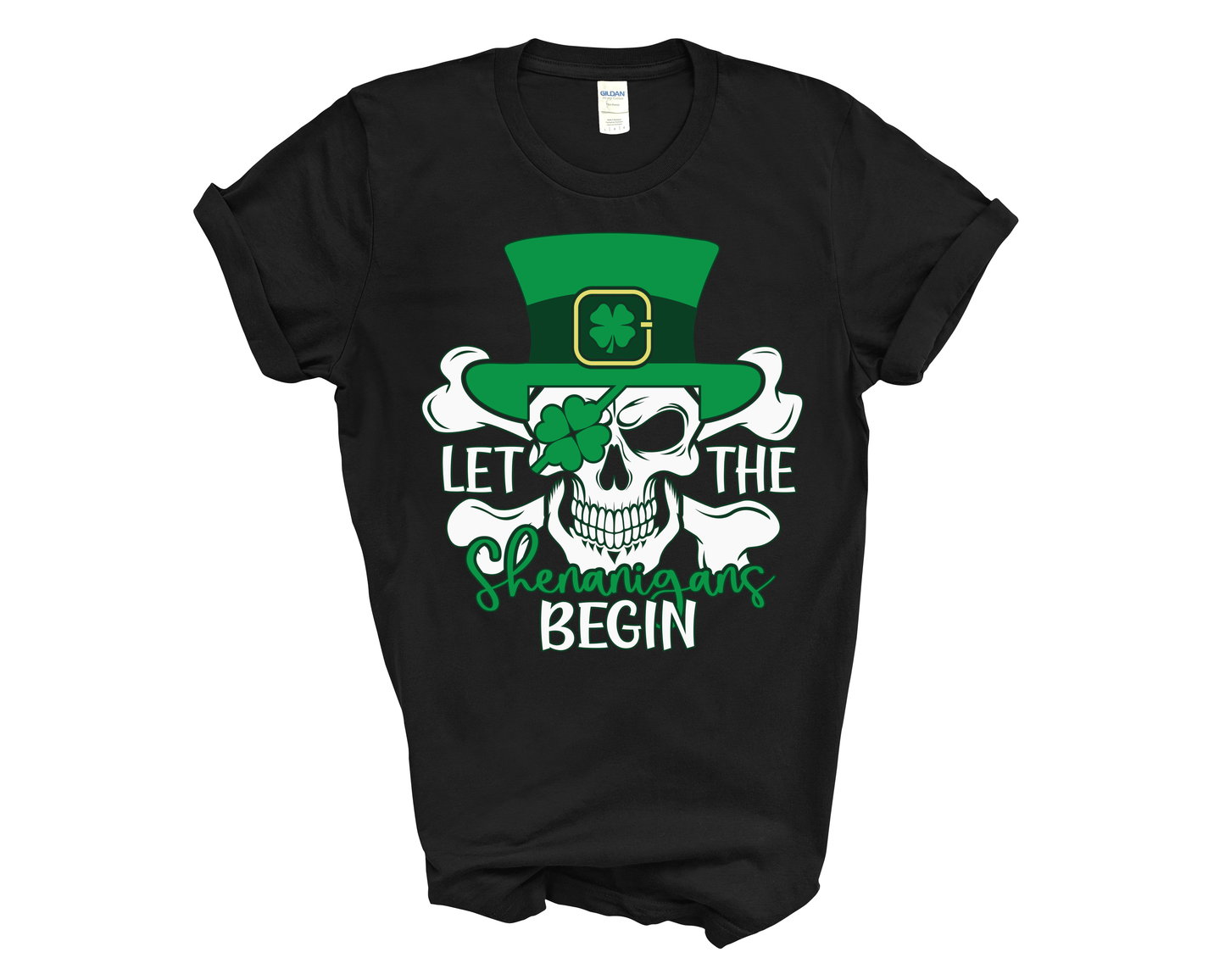 Let The Shenanigans Begin Irish Skull Tee