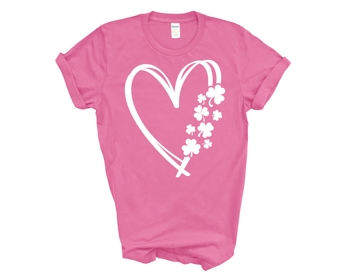 Shamrock Doodle Heart Tee