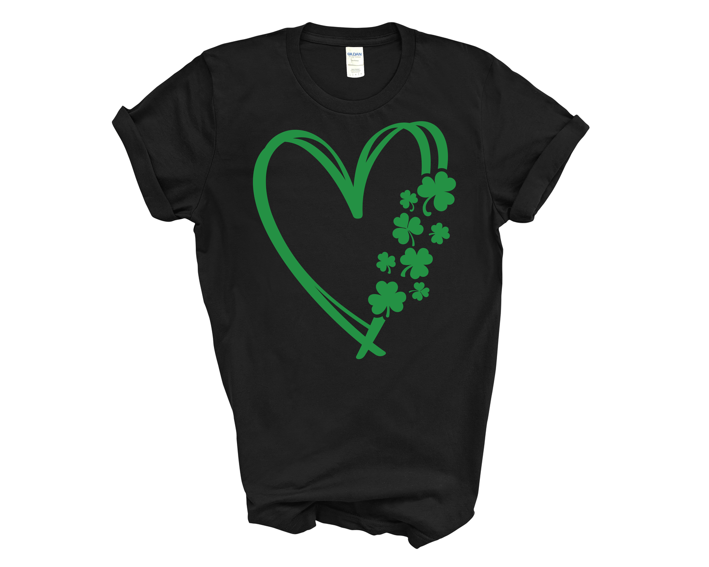 Shamrock Doodle Heart Tee