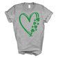 Shamrock Doodle Heart Tee