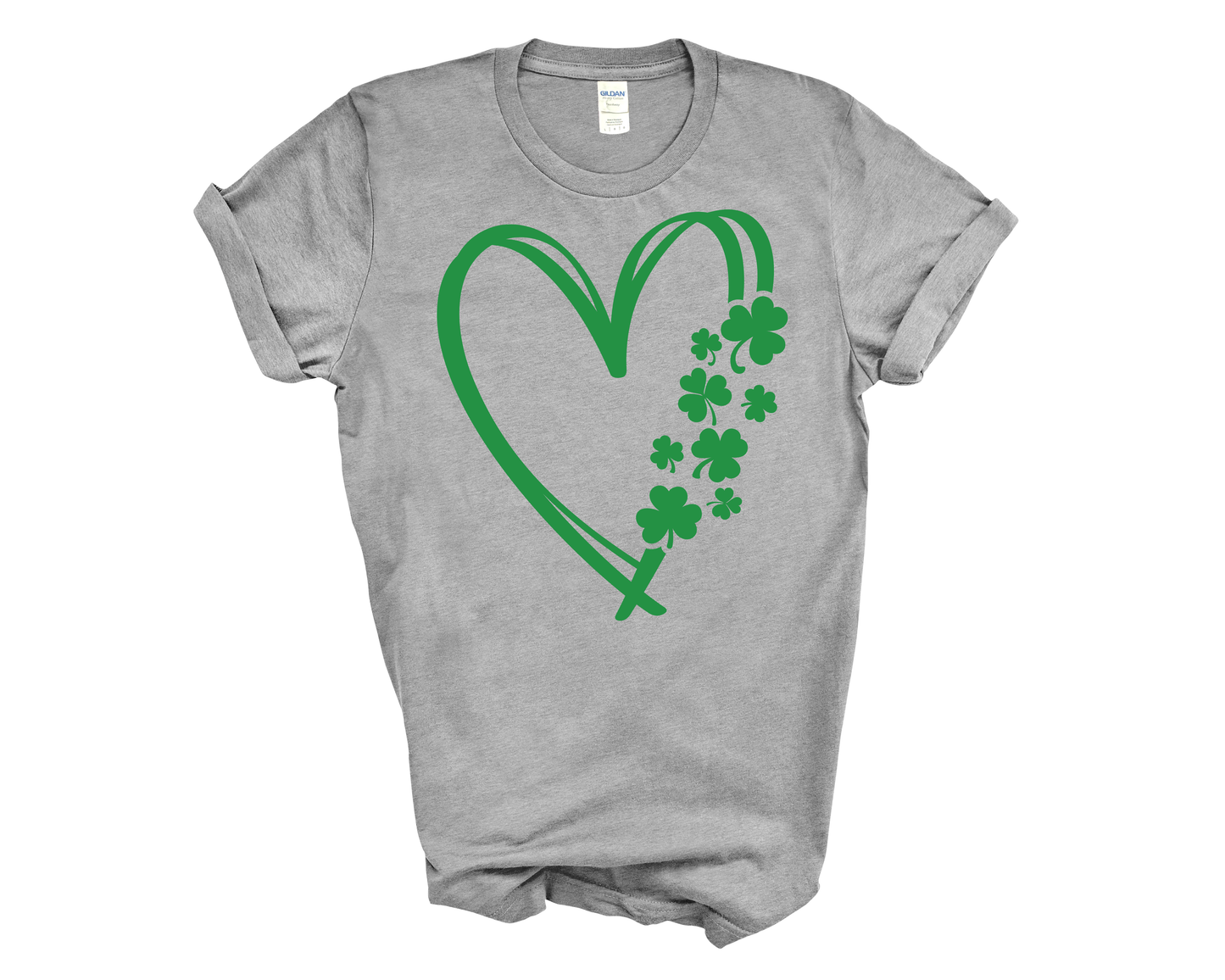 Shamrock Doodle Heart Tee