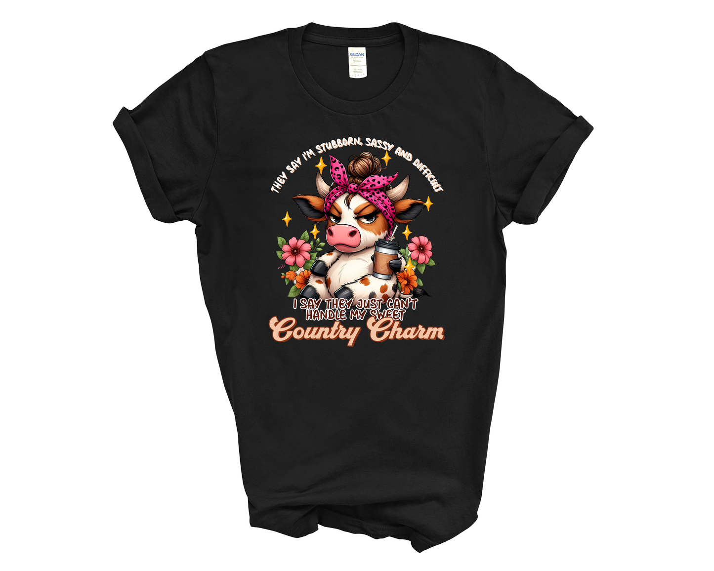 Sweet Country Charm Cow Tee