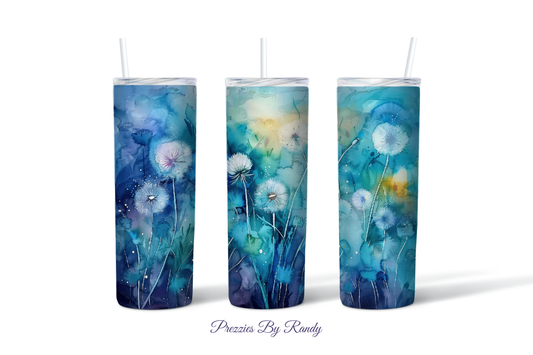 Watercolor Dandelions Tumbler