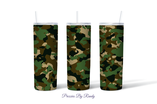 Camo Military Green Tumbler