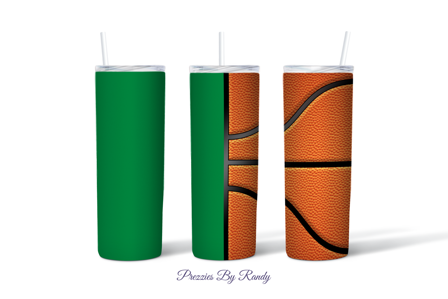 Green Basketball Tumbler