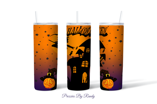 Haunted Halloween Witch Tumbler