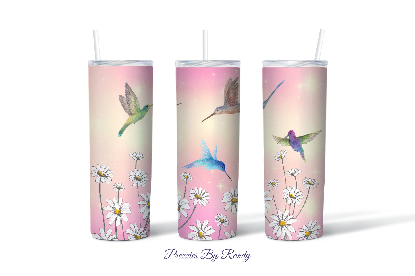 Hummingbird Daisies Tumbler