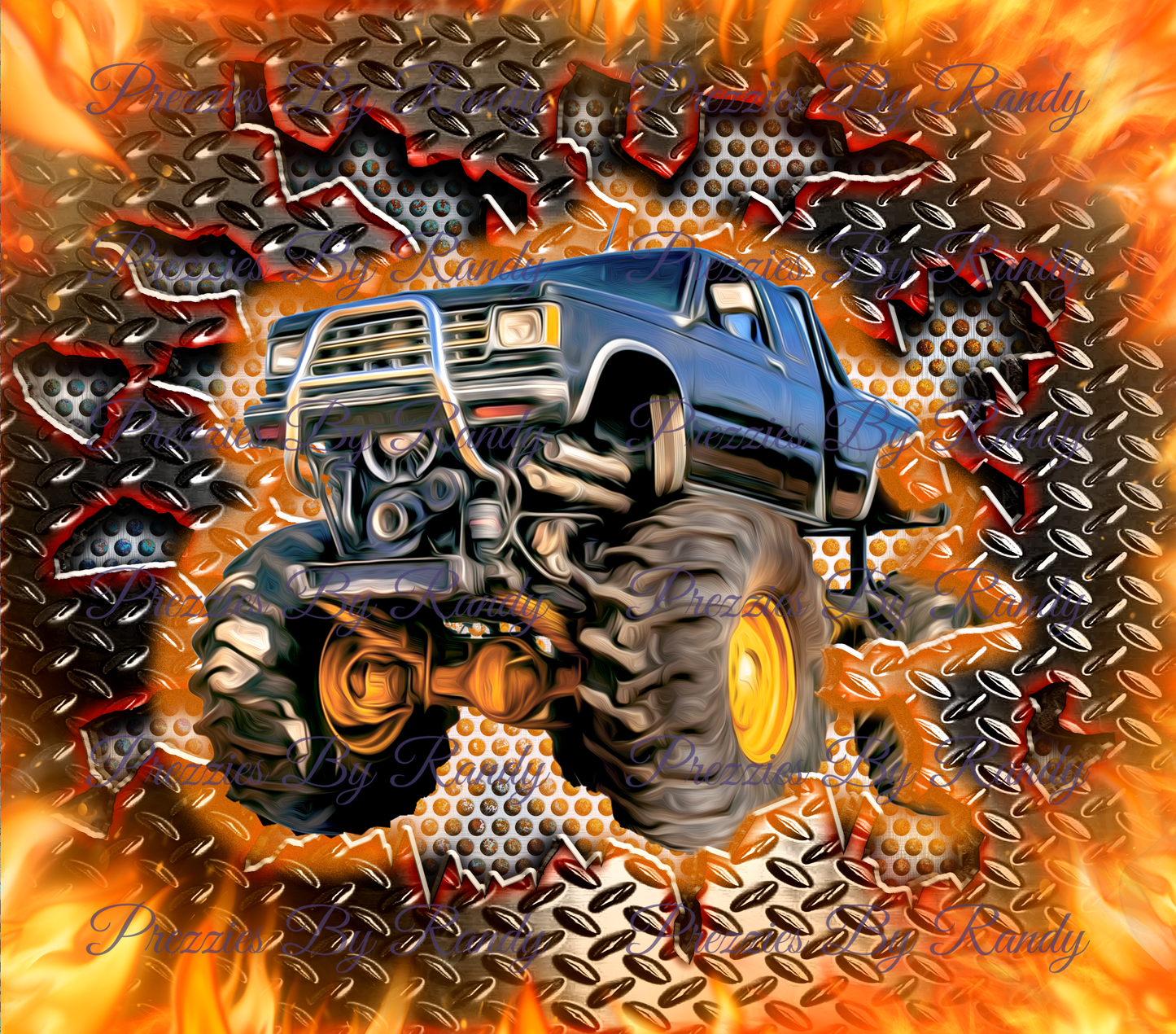 Monster Truck Steel Blaster Tumbler