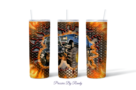 Monster Truck Steel Blaster Tumbler