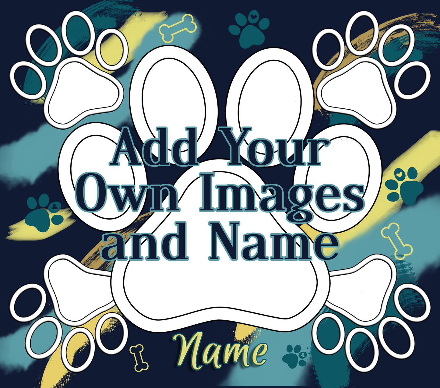 Dog Paw Photo Frame Tumbler