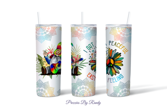 Hippie Flower Gnome Tumbler