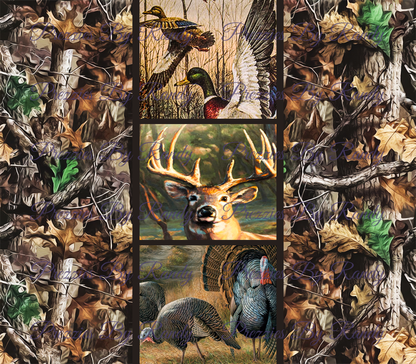 Hunting Deer Duck Turkey Camo Tumbler