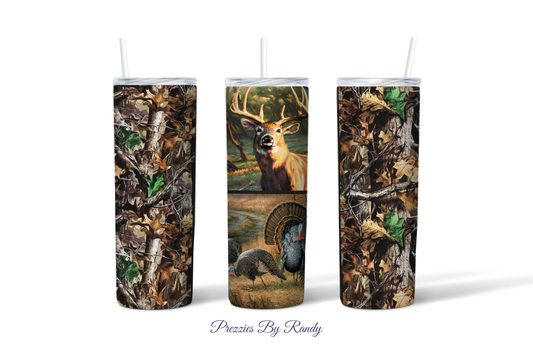 Hunting Deer Turkey Camo Tumbler