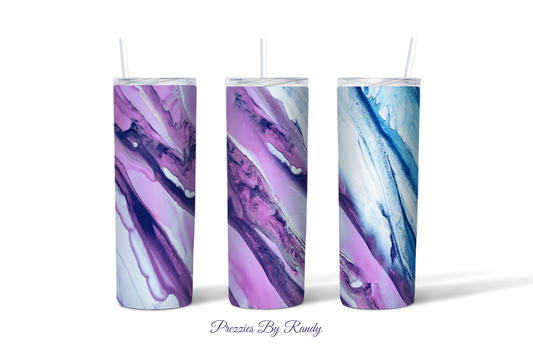 Purple Blue Flow Tumbler