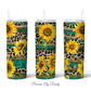 Rustic Sunflowers Tumbler