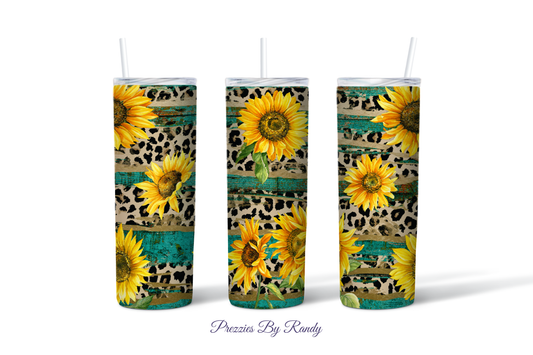 Rustic Sunflowers Tumbler