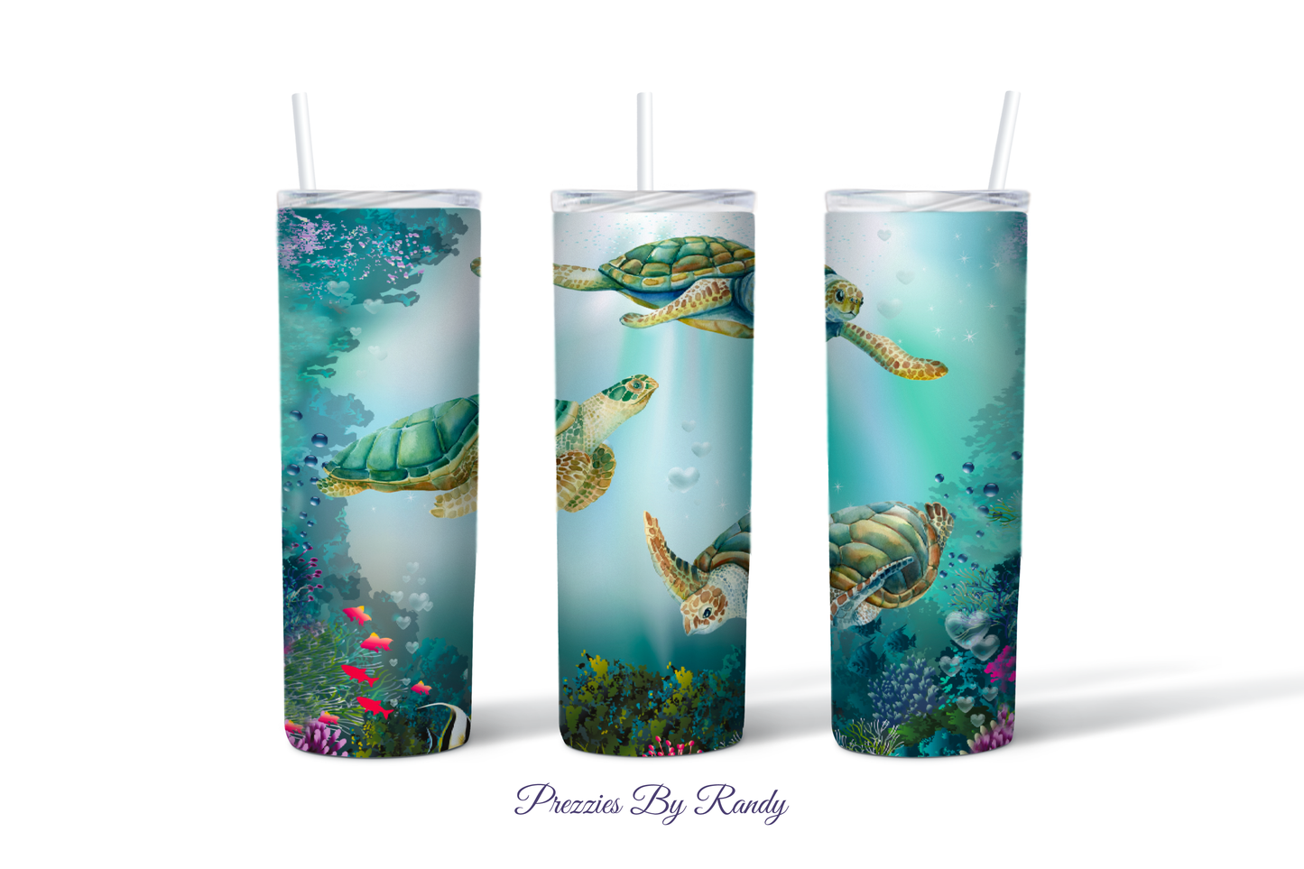 Sea Turtles And Coral Tumbler