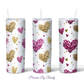 Valentine Glitter Hearts Tumbler