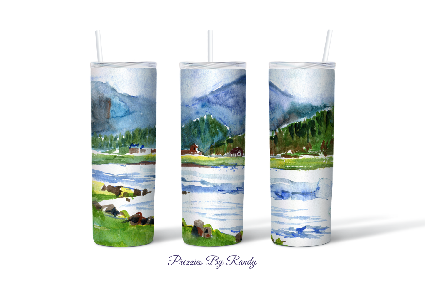 Watercolor Hills Tumbler