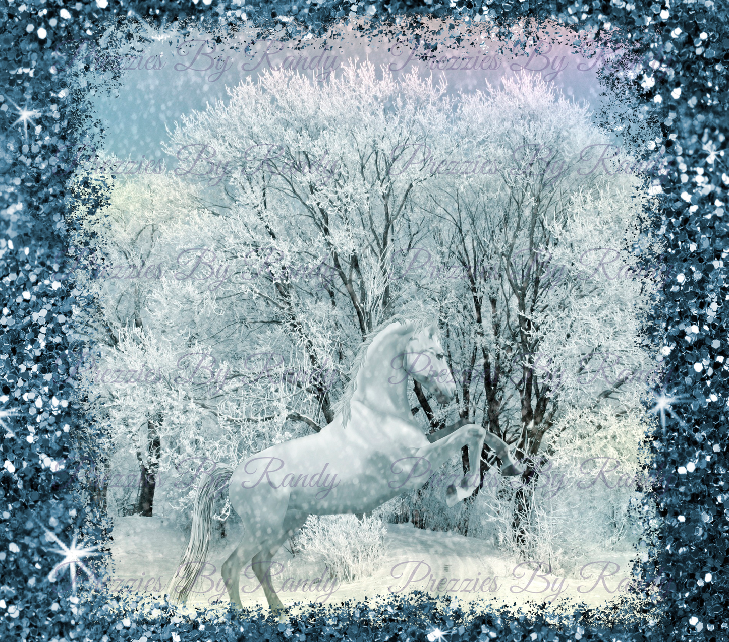 Winter Horse 3 Tumbler