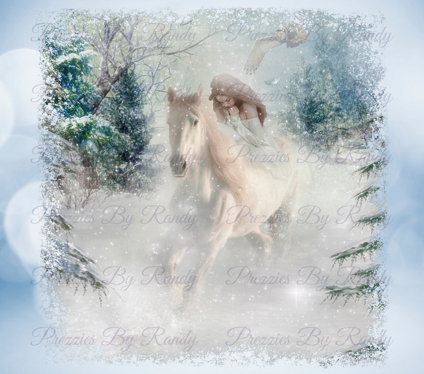 Winter Horse 4 Tumbler