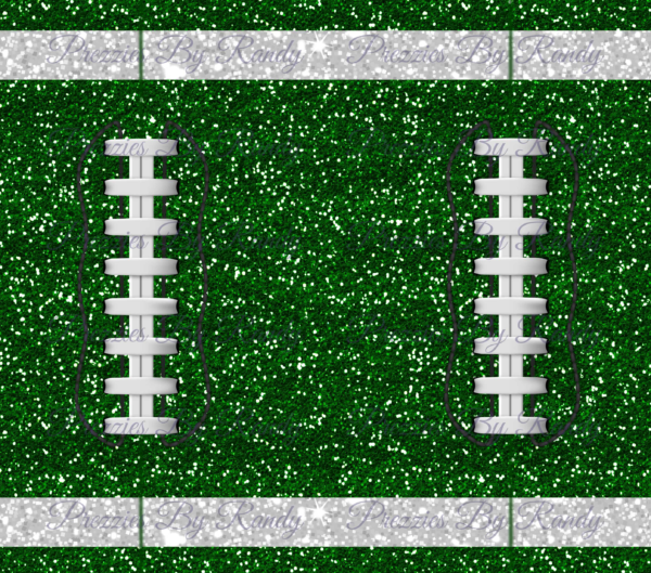 Football Green Glitter water mark